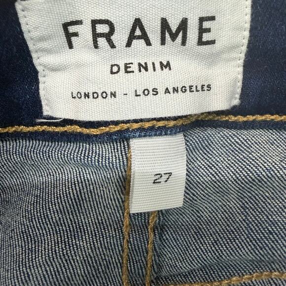 Frame Women’s Le High Skinny Size 27 Blue Denim Jeans Casual High End - Picture 3 of 9